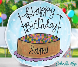 Altamonte Springs Color Me Mine Birthday Plate