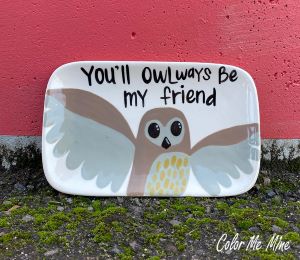 Altamonte Springs Color Me Mine Owl Plate