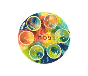 Altamonte Springs Color Me Mine Watercolor Seder Plate