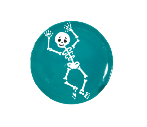 Altamonte Springs Color Me Mine Jumping Skeleton Plate