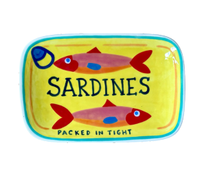 Altamonte Springs Color Me Mine Sardines Appetizer Plate