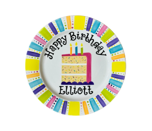 Altamonte Springs Color Me Mine Birthday Cake Plate