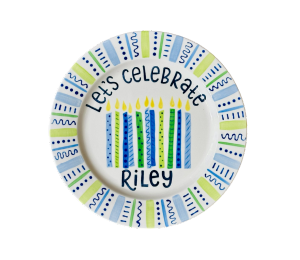 Altamonte Springs Color Me Mine Let's Celebrate Plate